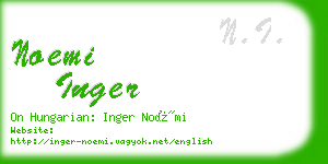 noemi inger business card